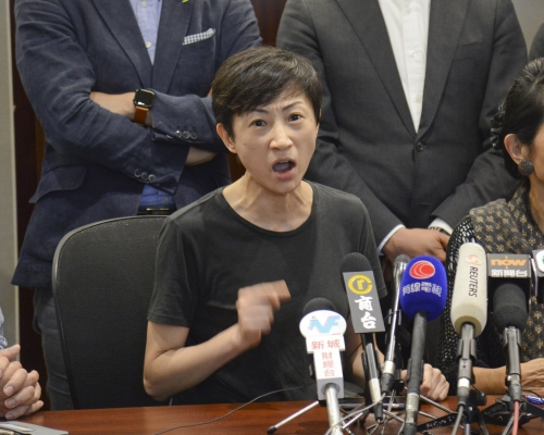 陳淑莊表示，民主派將義無反顧反對國歌法。 資料圖片
