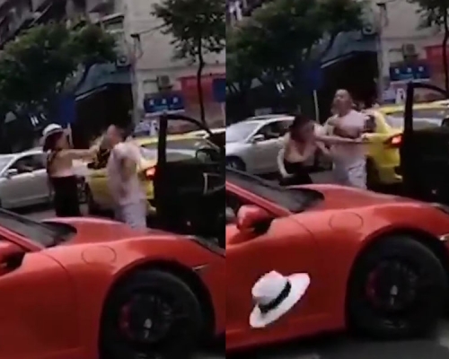 一宗小型交通事故，卻因為女車主太囂張，事情持續發酵，女車主被查出是渝北區公安分局石船派出所所長童小華夫人。（網圖）