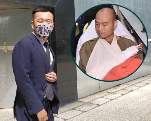 小圖為受傷警員。資料圖片