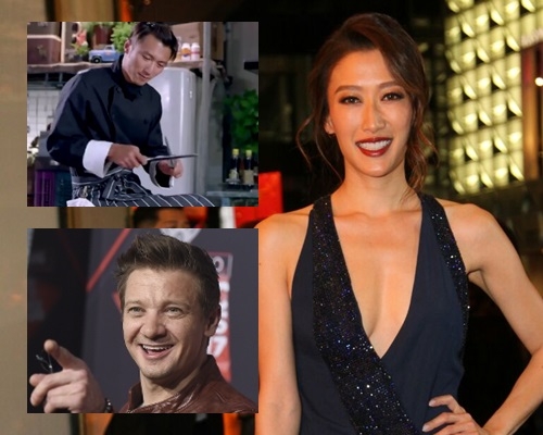 謝婷婷著低胸裙曬胸,好索吖。