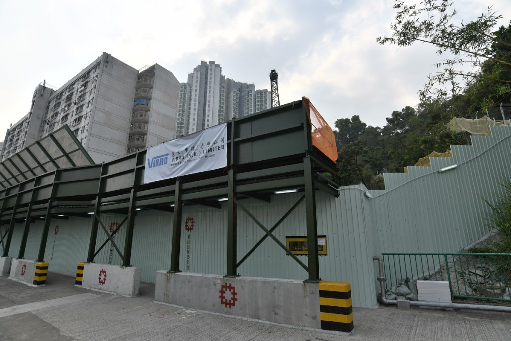 興建中的房委會「綠置居」青富苑。資料圖片