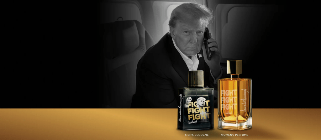 特朗普推出「战斗」系列香水。（gettrumpfragrances）