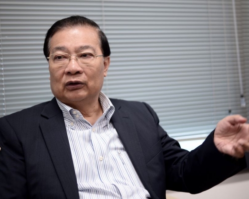 譚耀宗指若梁振英增補為副主席,是代表中央肯定他過去的工作。資料圖片