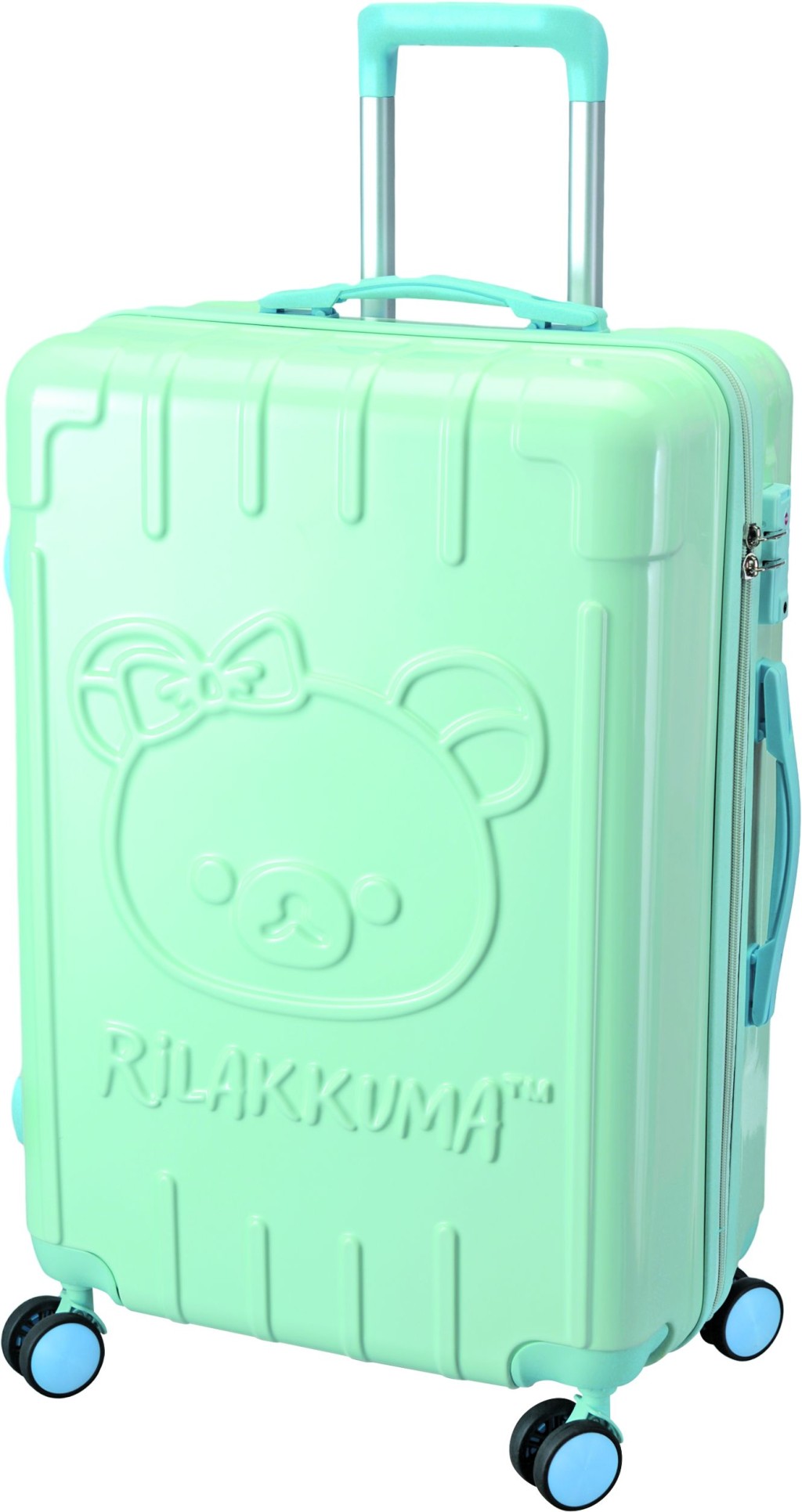 由即日至12月31日，只要憑CU App 500分積分加$399，可換領輕鬆小熊四輪24吋行李箱。