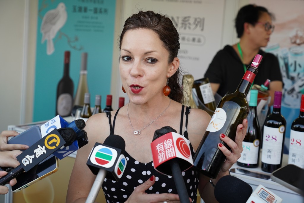西鸽酒庄全球品牌大使兼国际事务总监陈仙妮。叶伟豪摄