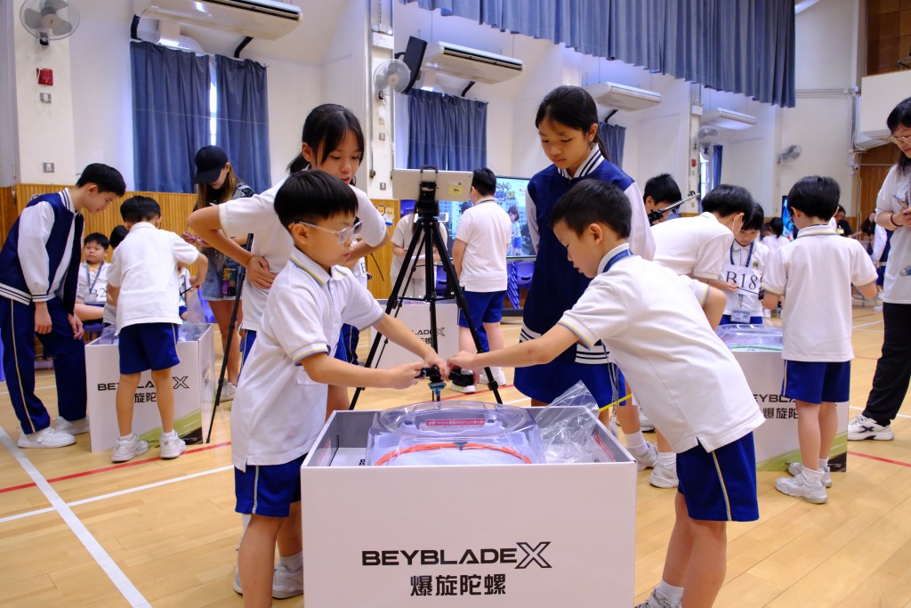 獅子會何德心小學日前舉辦全校「獅王爭霸戰」，吸引近300名學生同場對壘。（圖片來源：受訪者提供）