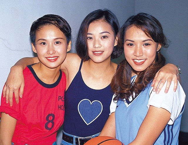 （左起）湯寶如、劉小慧、黎瑞恩是90年代寶麗金的「三小花」。