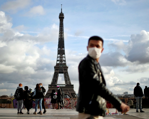 巴黎鐵塔關閉9個月後終於重開。路透社資料圖片