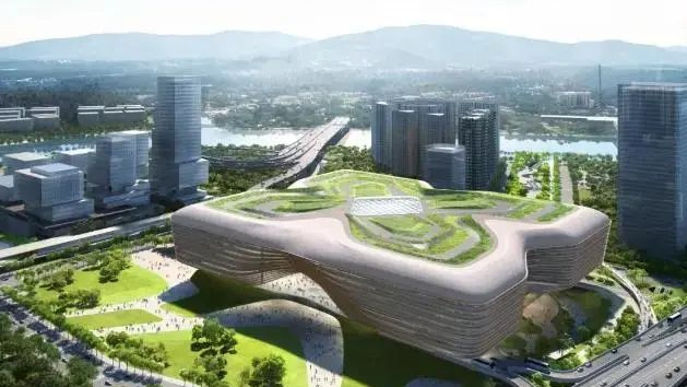 新皇崗口岸聯檢大樓主體結構預計年底前完工。 新皇崗口岸聯檢大樓主體結構預計年底前完工。