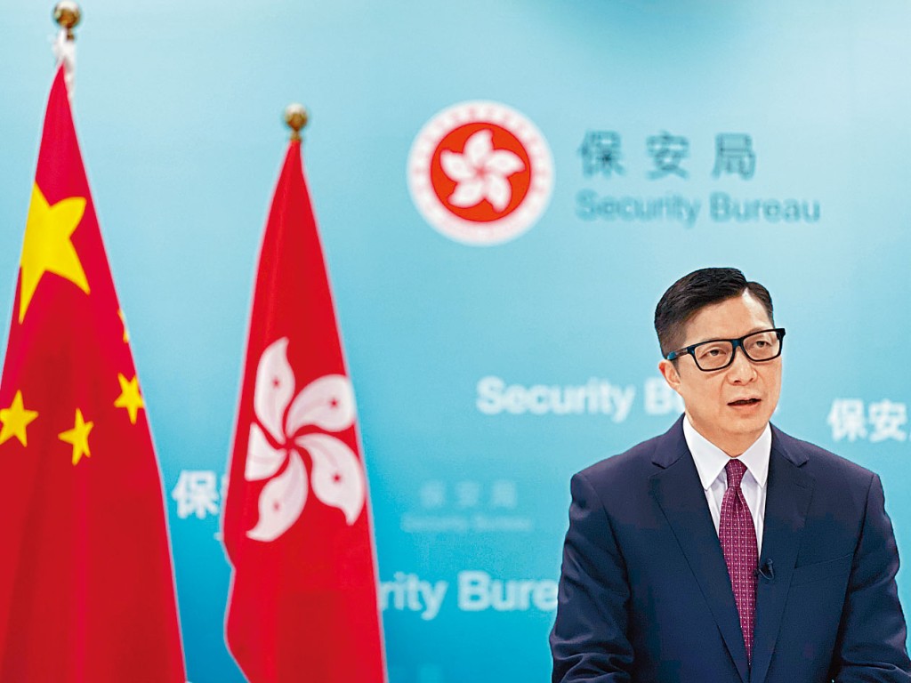 鄧炳強指,二十三條立法除了是香港的憲制責任,亦有其實際需要。