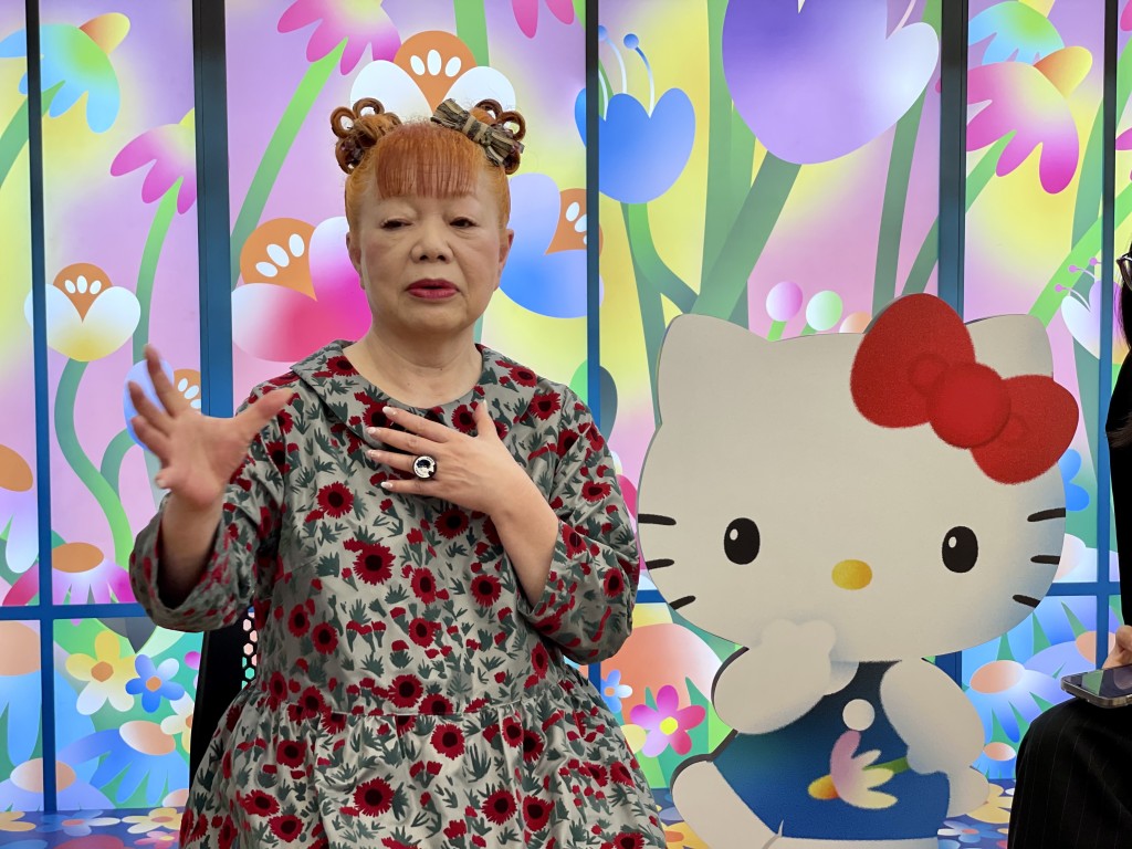山口裕子：「Hello Kitty最成功地方，是它好自由自在，可以做到好多变化。」（图片来源：星岛日报）