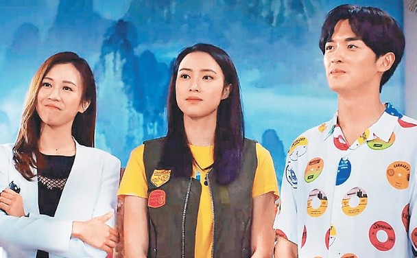 曾合拍TVB劇《靈戲逼人》的何沛珈（左）和阮浩棕傳於半年前已撻着。