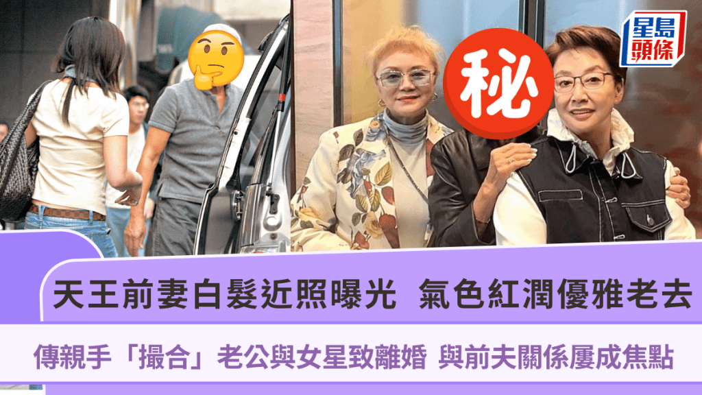 天王前妻白髮近照曝光  氣色紅潤優雅老去  傳親手「撮合」老公與女星致離婚  與前夫關係屢成焦點