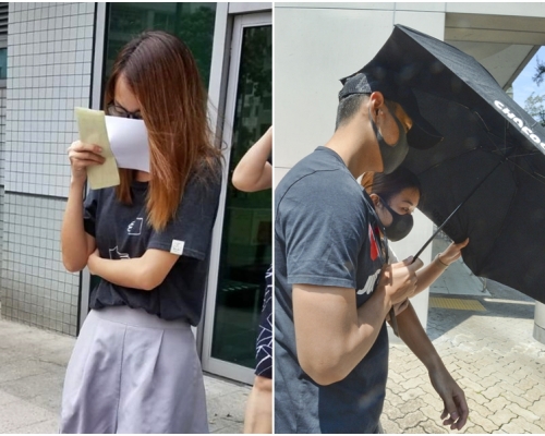 劉佳妮（左）及羅永恆（右）等4名被告被判監禁4個月。資料圖片