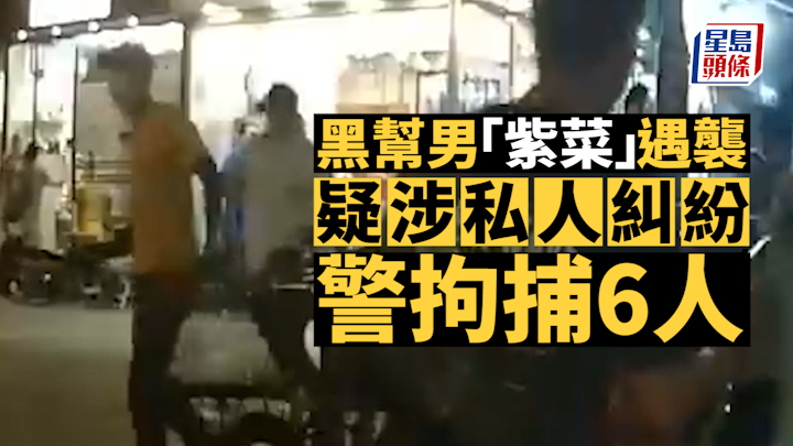 元朗斬人案｜黑幫男「紫菜」遇襲警拘6男 揭案件涉私人糾紛