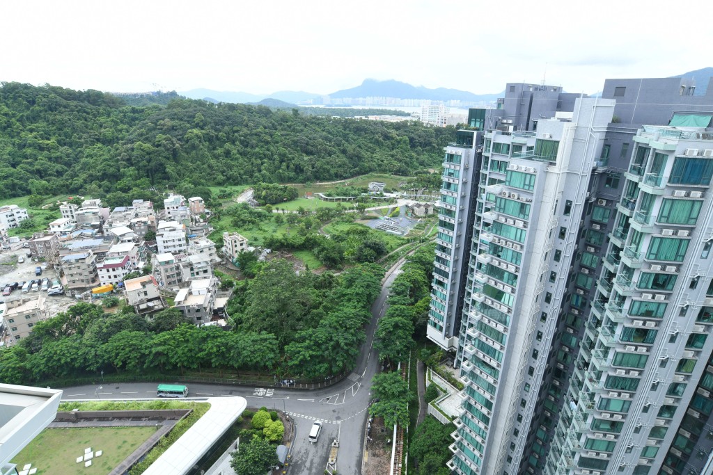 單位中的廳房均坐向東南，外望翠綠林景，眺望吐露港海景。
