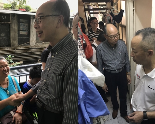 陳帆探訪三戶基層家庭。