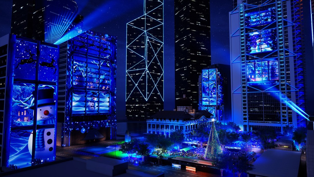 「光影匯·中環」。旅發局提供 「光影匯·中環」。旅發局提供