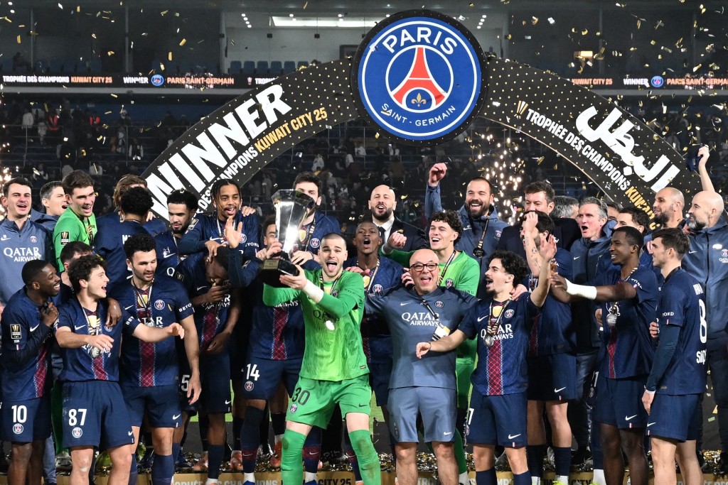 巴黎聖日耳門贏得法國超級盃。法新社