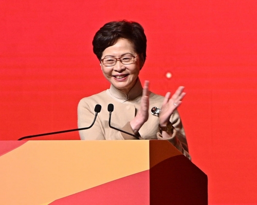 林鄭設宴歡迎國家隊訪港。