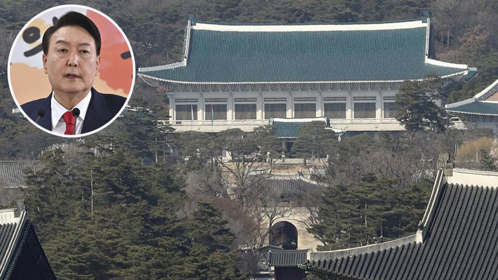 南韓總統辦公室冀遷出青瓦台,近30萬民眾聯署反對。AP