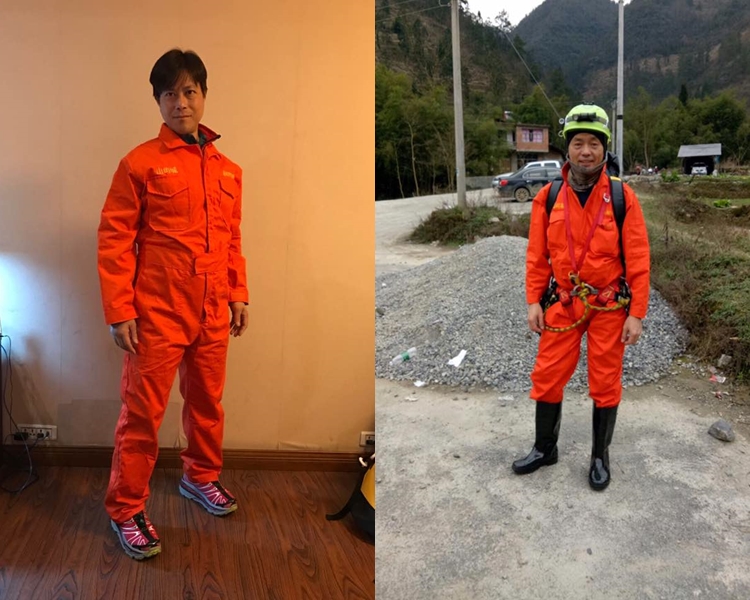 過往他曾到重慶喀斯特地形洞穴探險。