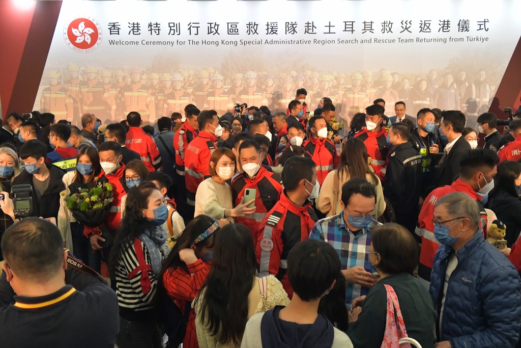 搜救隊回港情況。資料圖片 搜救隊回港情況。資料圖片