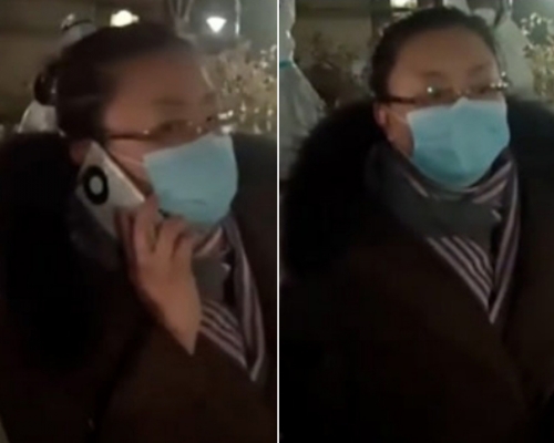 金普新區友誼街道辦事處副主任王琛明不配合防疫登記致電社區書記欲放行，被義工堅決拒絕。