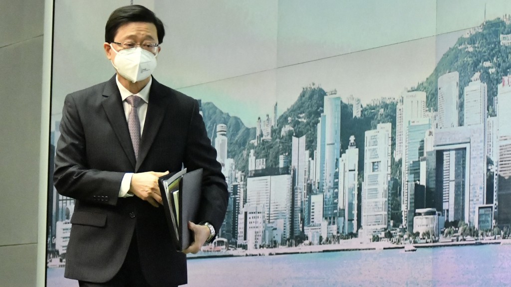 李家超強調港府會執行聯合國制裁。