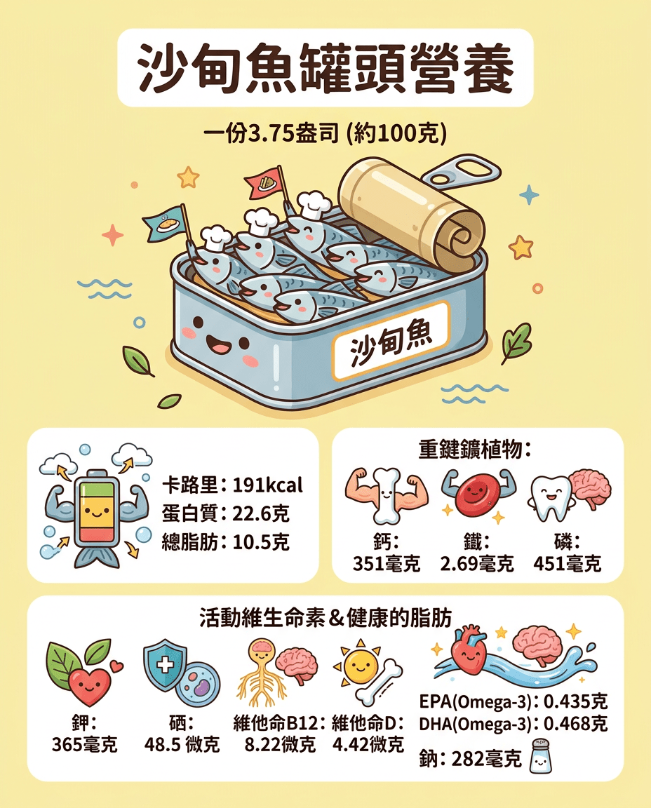 沙甸魚罐頭營養 沙甸魚罐頭營養