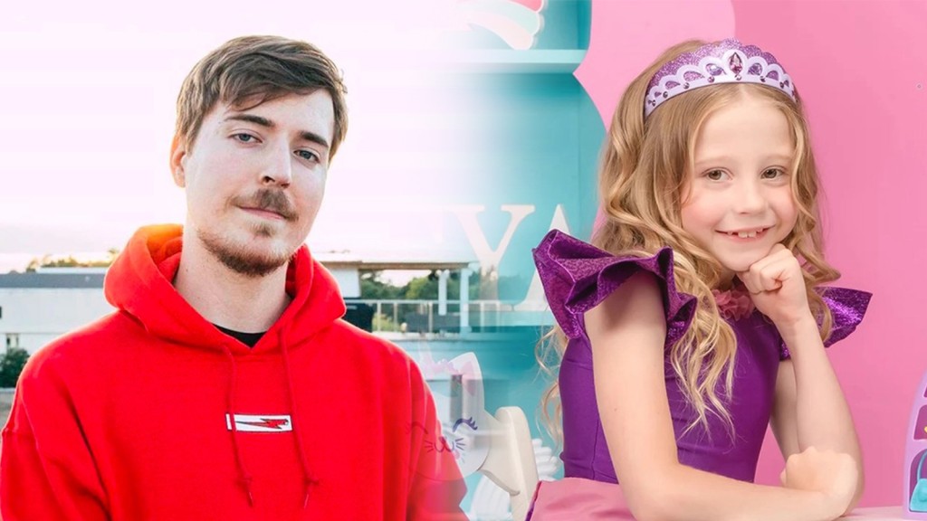 MrBeast為最賺錢YouTuber;7歲的Nastya則為最年輕的上榜者。互聯網圖片