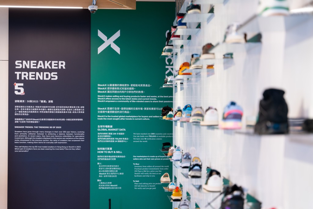 展覽根據銷量，選出50對2023年「最潮」波鞋。