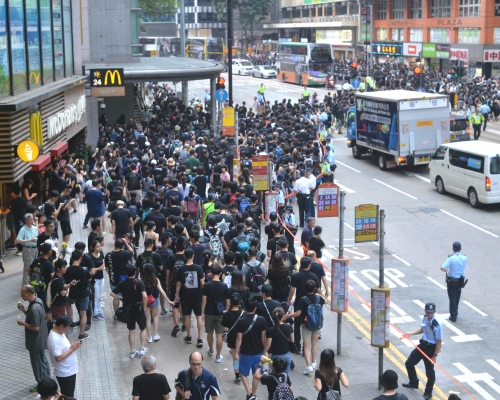 民陣周日在維園舉辦反對修訂《逃犯條例》集會,預料有超過30萬人參與。資料圖片