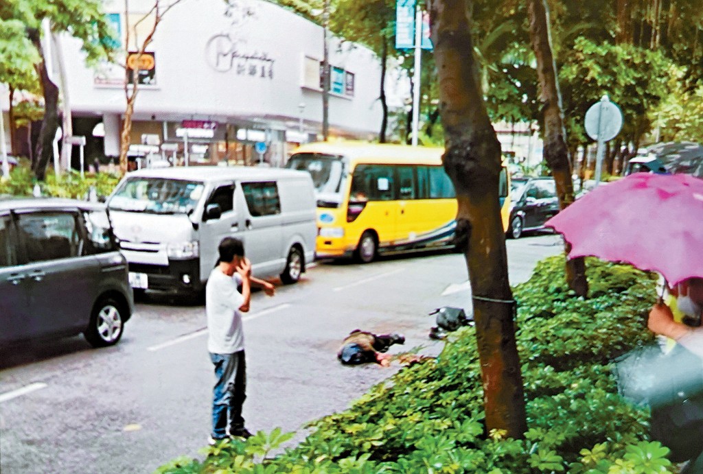 上水龍琛路發生踏單車男子被貨車撞斃慘劇。