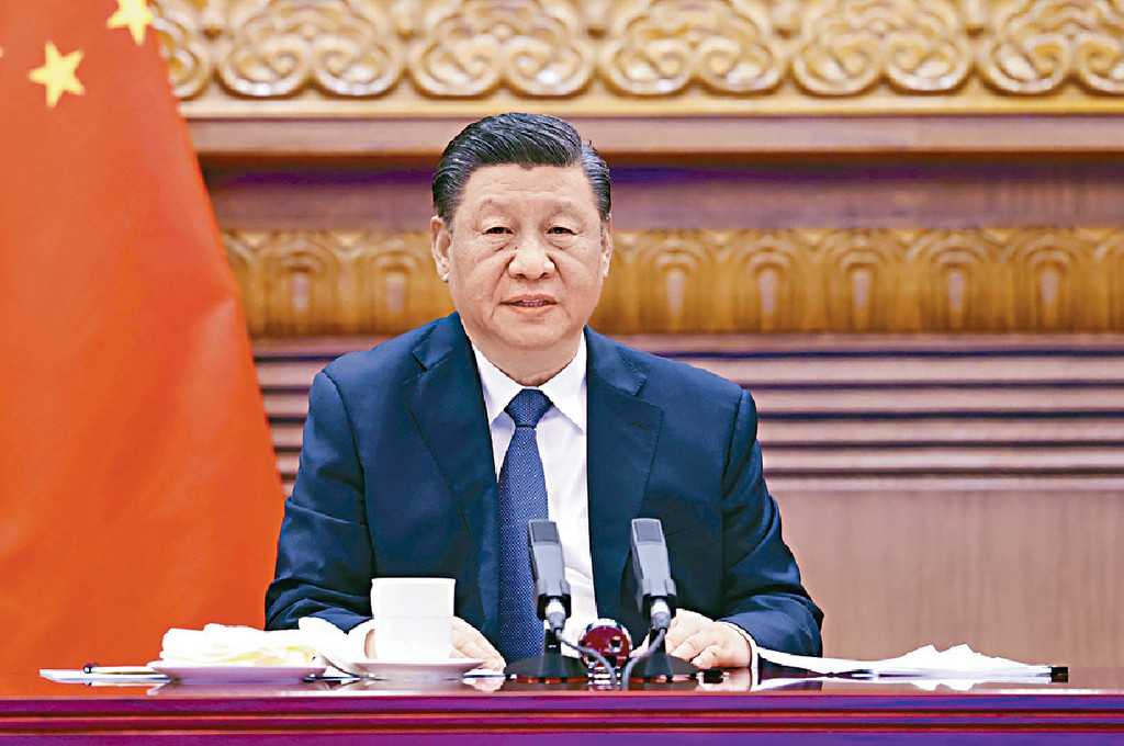■習近平和總理李克強，昨日與歐盟執委會主席馮德萊恩及歐洲理事會主席米歇爾，舉行視像會議。
