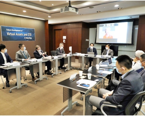 論壇就本港與粵港澳大灣區的虛擬資產及證券型代幣發行的未來發展前景進行討論。