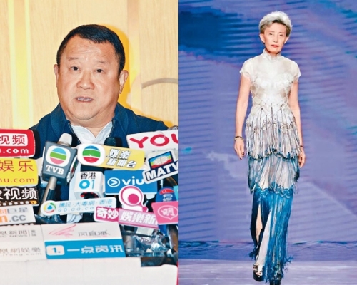 曾志偉(左)昨入稟高等法院控告「韓姨」韓穎華。