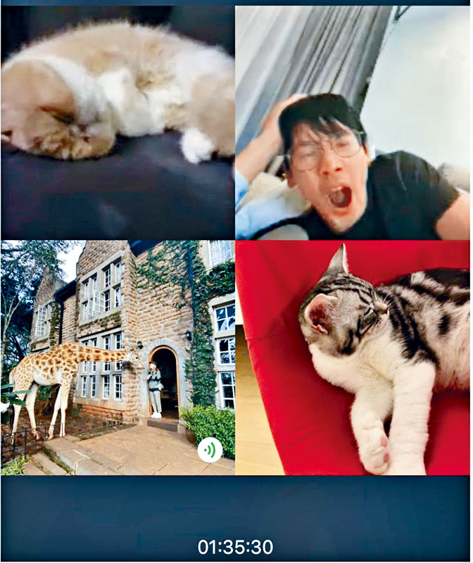 Kenny視像期間打晒呵欠,被阿Sa公諸於世。