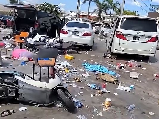 緬甸軍方大力掃蕩下，KK園區爆逃亡潮，逾1500人偷渡入泰國。Ｘ