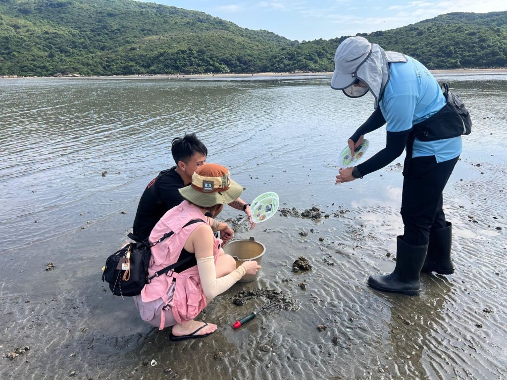 署方與海洋公園保育基金合作進行馬蹄蟹及海岸保育宣傳。 署方與海洋公園保育基金合作進行馬蹄蟹及海岸保育宣傳。