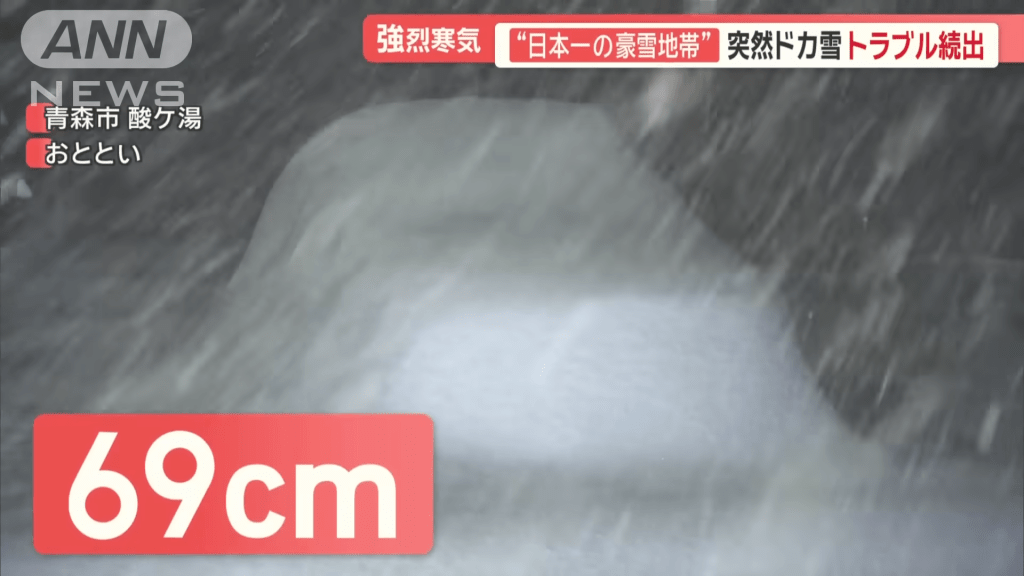 這場豪雪更是有史以來11月最大降雪量，積雪達69厘米。