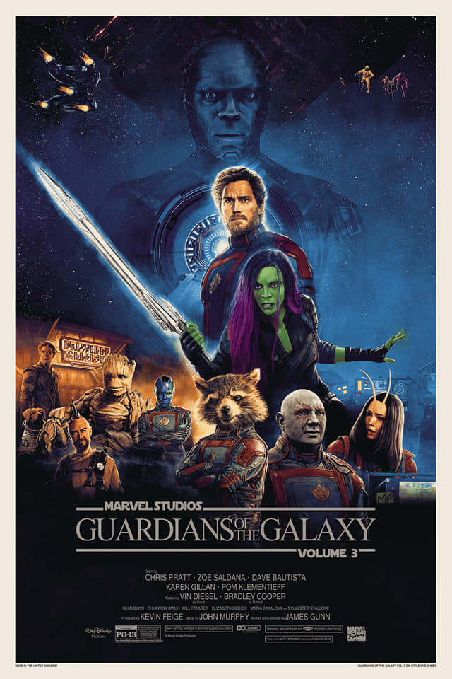  《银河守护队3》电影海报（图片来源：Marvel）