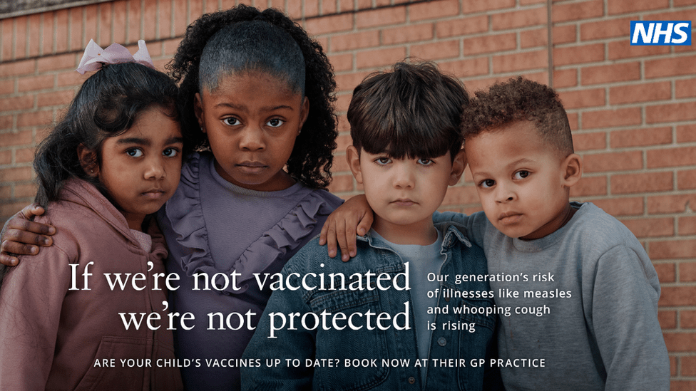 UKHSA宣傳孩童接種計畫。UKHSA圖片