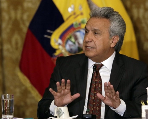 厄瓜多爾總統莫雷諾(Lenin Moreno)。AP資料圖片