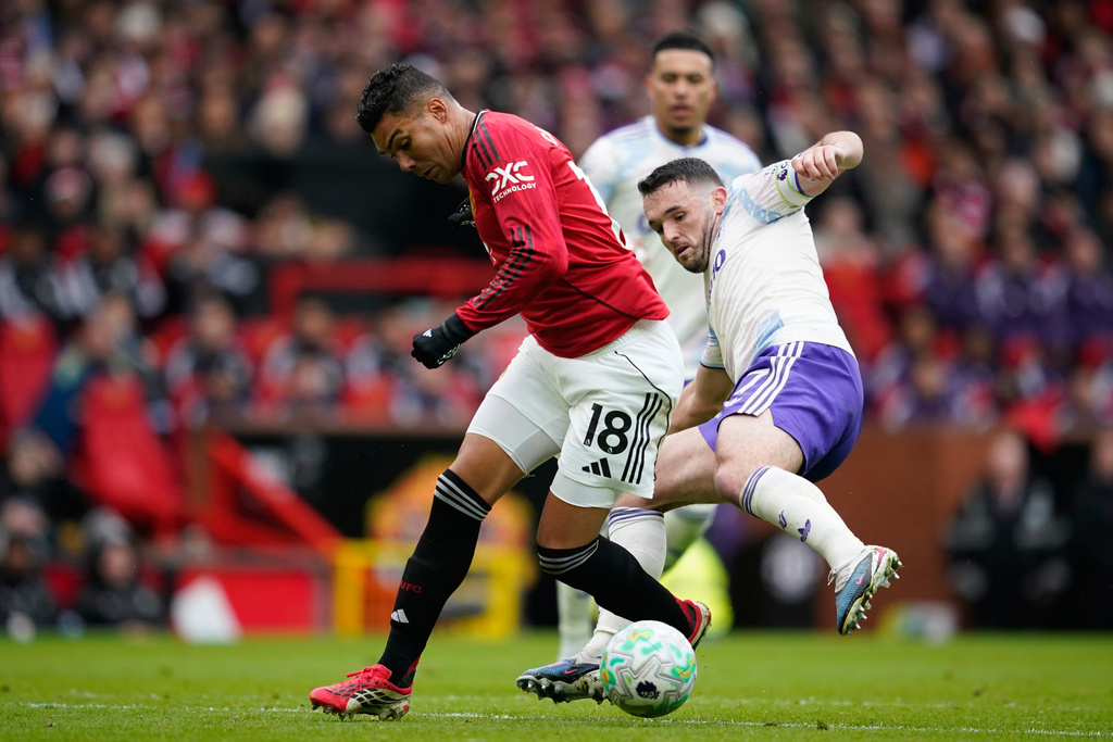 卡斯米路早前宣布球季完結後離隊。美聯社 卡斯米路早前宣布球季完結後離隊。美聯社