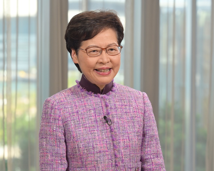行政長官林鄭月娥。政府圖片
