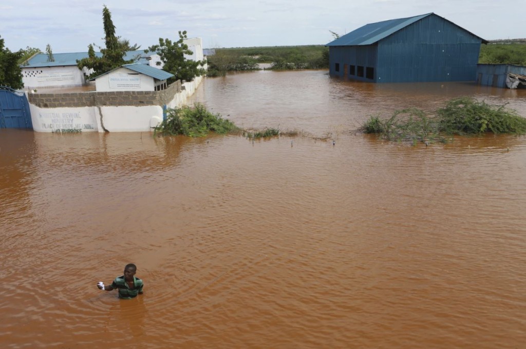 肯亞4月時發生嚴重洪水。美聯社