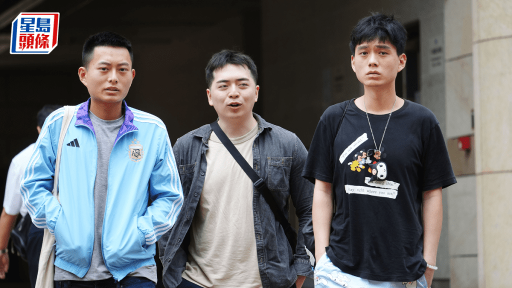 左起：被告葉子健、曾維誠和葉嘉健。資料圖片