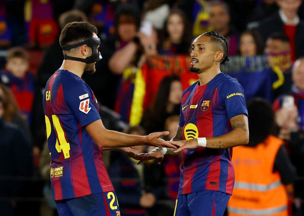 拉芬夏梅開二度。路透社