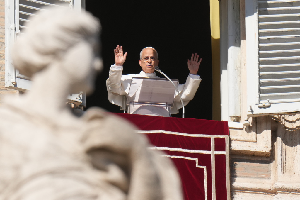 教宗瑞士衛隊的職責是保護教宗。美聯社